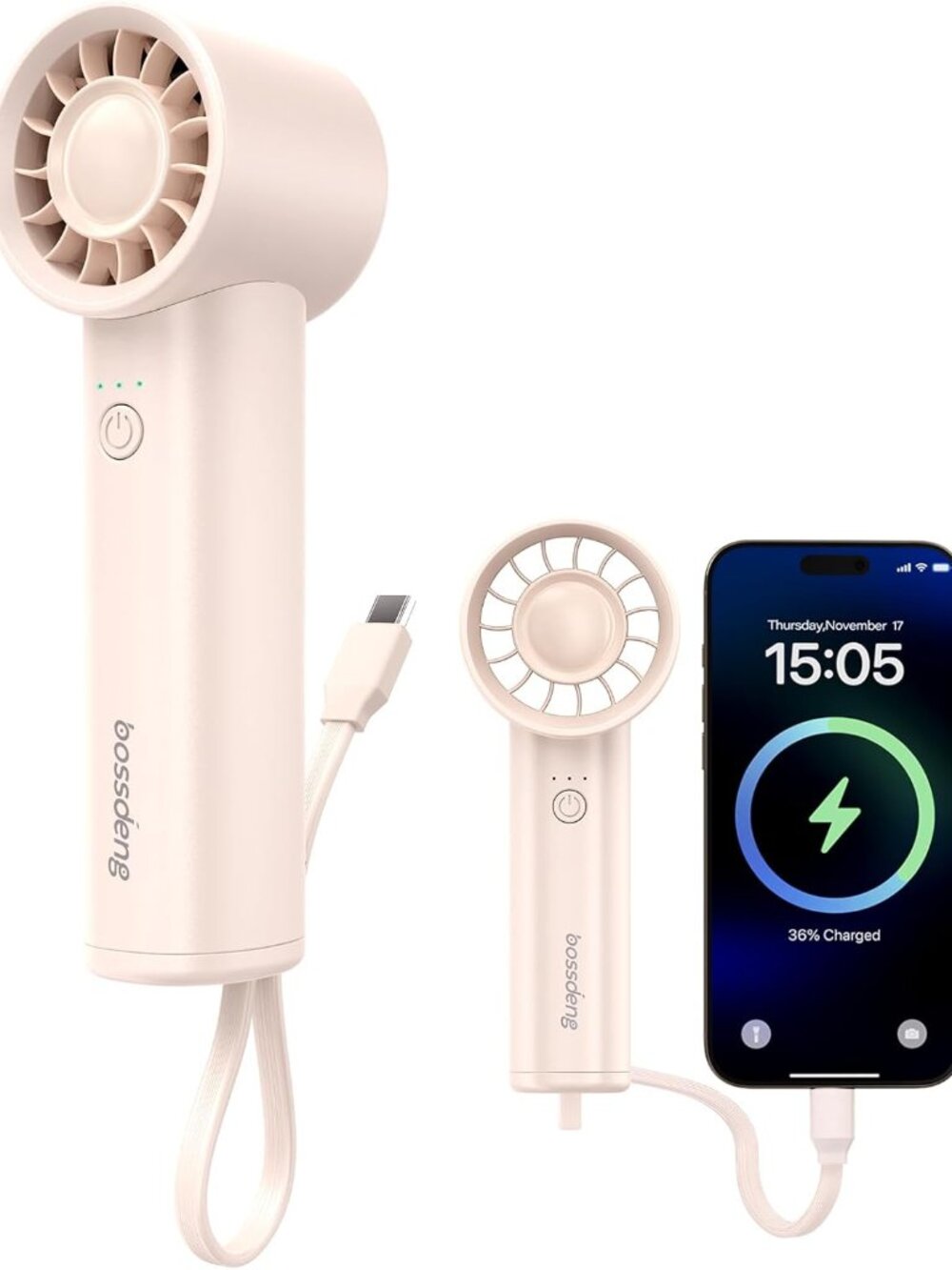 Portable Handheld Fan With Power Bankhigh-Speed,3 In 1 Usb Rechargeable Mini Per